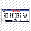 Red Raiders Fan TX Novelty Sticker Decal
