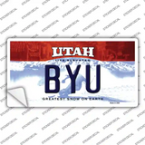 BYU UT Novelty Sticker Decal