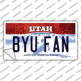 BYU Fan UT Novelty Sticker Decal