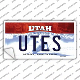 Utes UT Novelty Sticker Decal