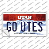 Go Utes UT Novelty Sticker Decal