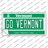 Go Vermont VT Novelty Sticker Decal