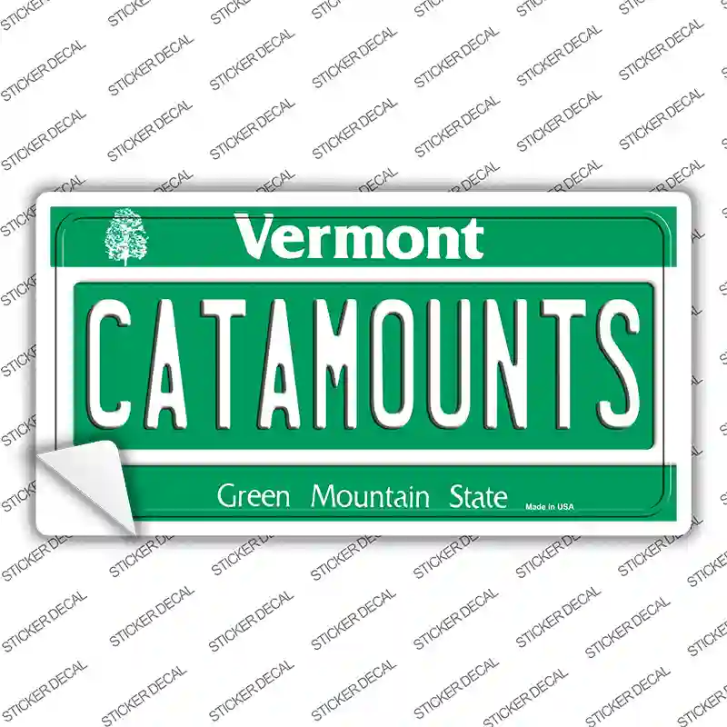 Catamounts VT Novelty Sticker Decal