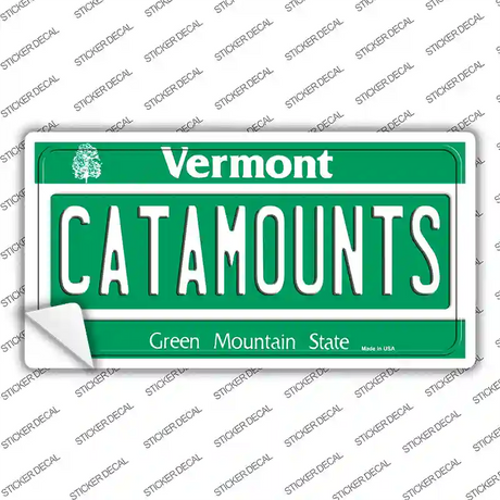 Catamounts VT Novelty Sticker Decal