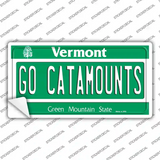 Go Catamounts VT Novelty Sticker Decal