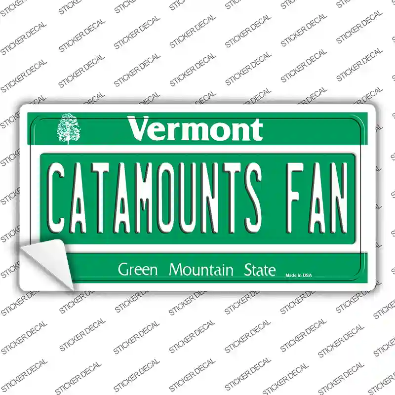 Catamounts Fan VT Novelty Sticker Decal
