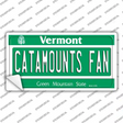 Catamounts Fan VT Novelty Sticker Decal