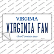Virginia Fan VA Novelty Sticker Decal
