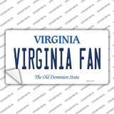 Virginia Fan VA Novelty Sticker Decal