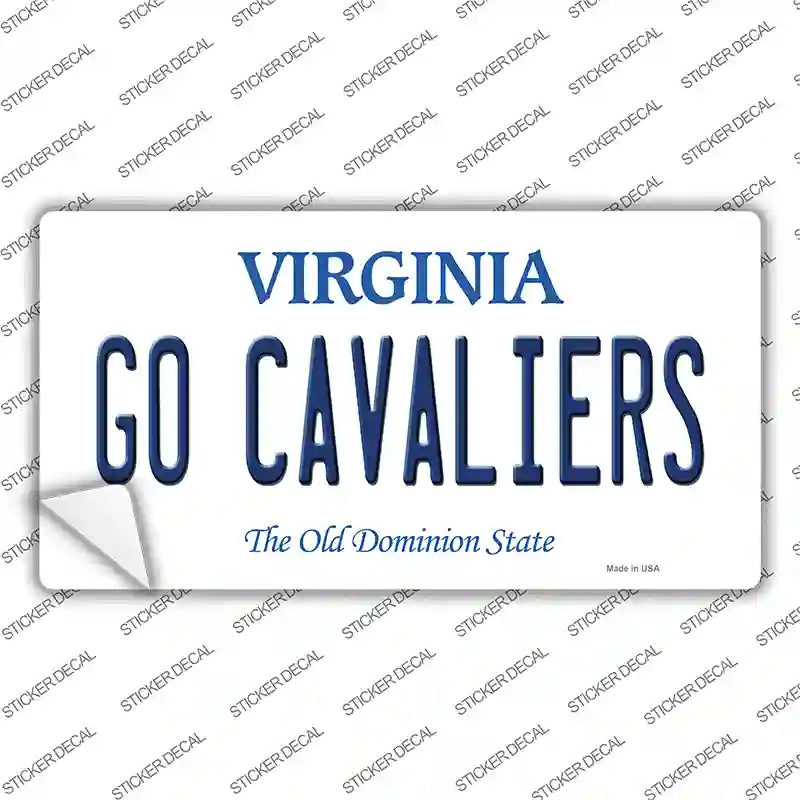 Go Cavaliers VA Novelty Sticker Decal