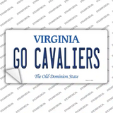 Go Cavaliers VA Novelty Sticker Decal