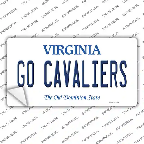 Go Cavaliers VA Novelty Sticker Decal