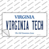 Virginia Tech VA Novelty Sticker Decal