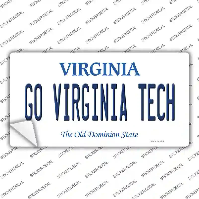 Go Virginia Tech VA Novelty Sticker Decal