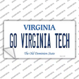 Go Virginia Tech VA Novelty Sticker Decal