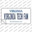 Virginia Tech Fan VA Novelty Sticker Decal