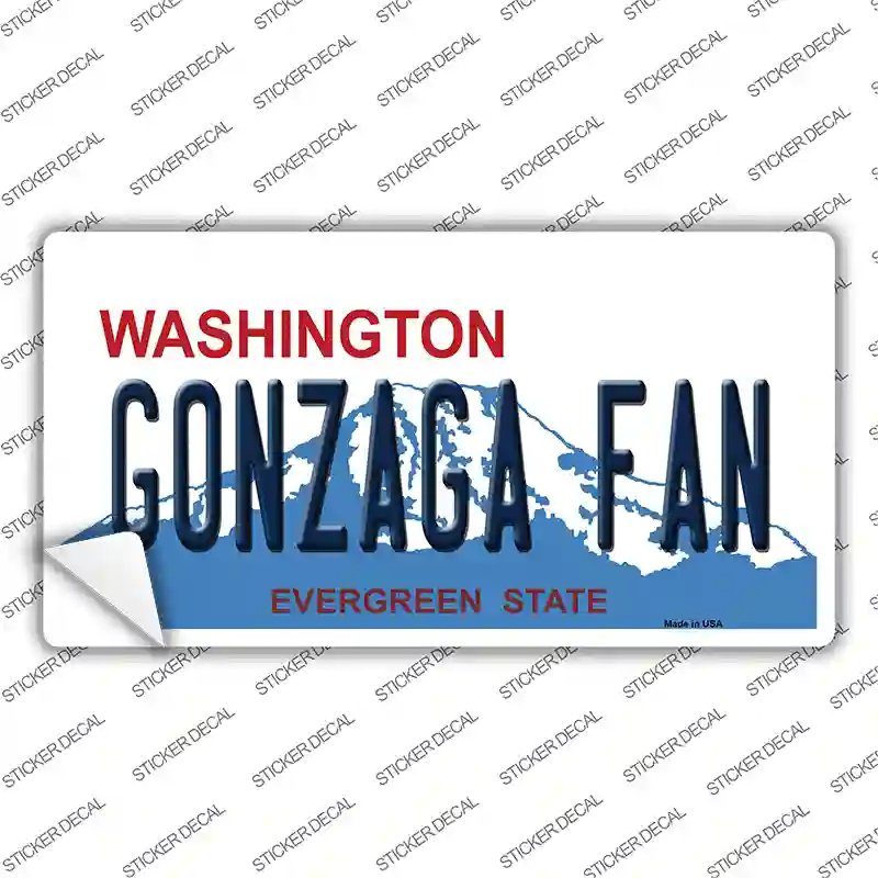 Gonzaga Fan WA Novelty Sticker Decal