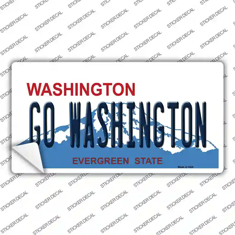 Go Washington WA Novelty Sticker Decal