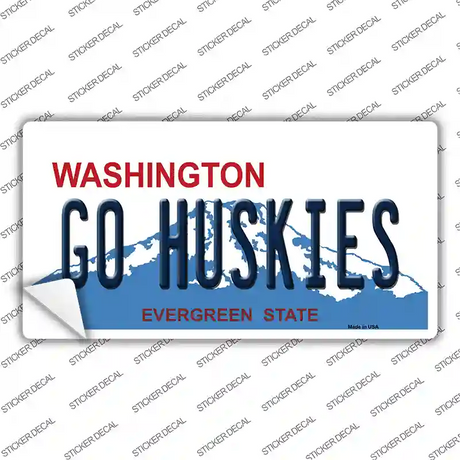 Go Huskies WA Novelty Sticker Decal