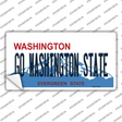 Go Washington State Novelty Sticker Decal