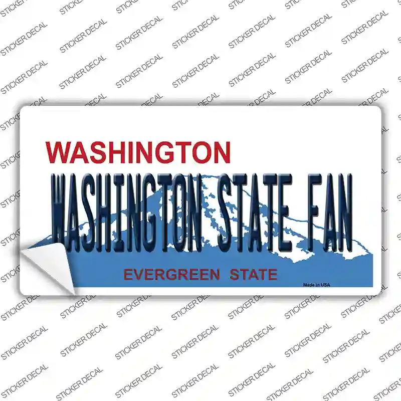 Washington State Fan Novelty Sticker Decal