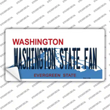Washington State Fan Novelty Sticker Decal