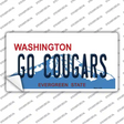 Go Cougars Washington Novelty Sticker Decal