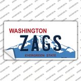 Zags Novelty Sticker Decal