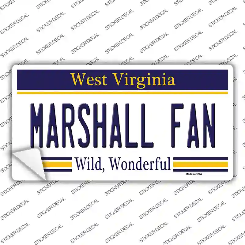 Marshall Fan Novelty Sticker Decal