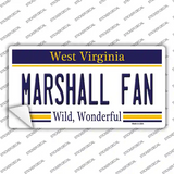 Marshall Fan Novelty Sticker Decal