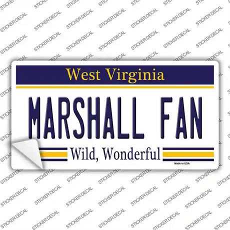 Marshall Fan Novelty Sticker Decal