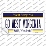 Go West Virginia Novelty Sticker Decal