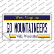 Go Mountaineers Novelty Sticker Decal
