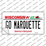 Go Marquette Novelty Sticker Decal