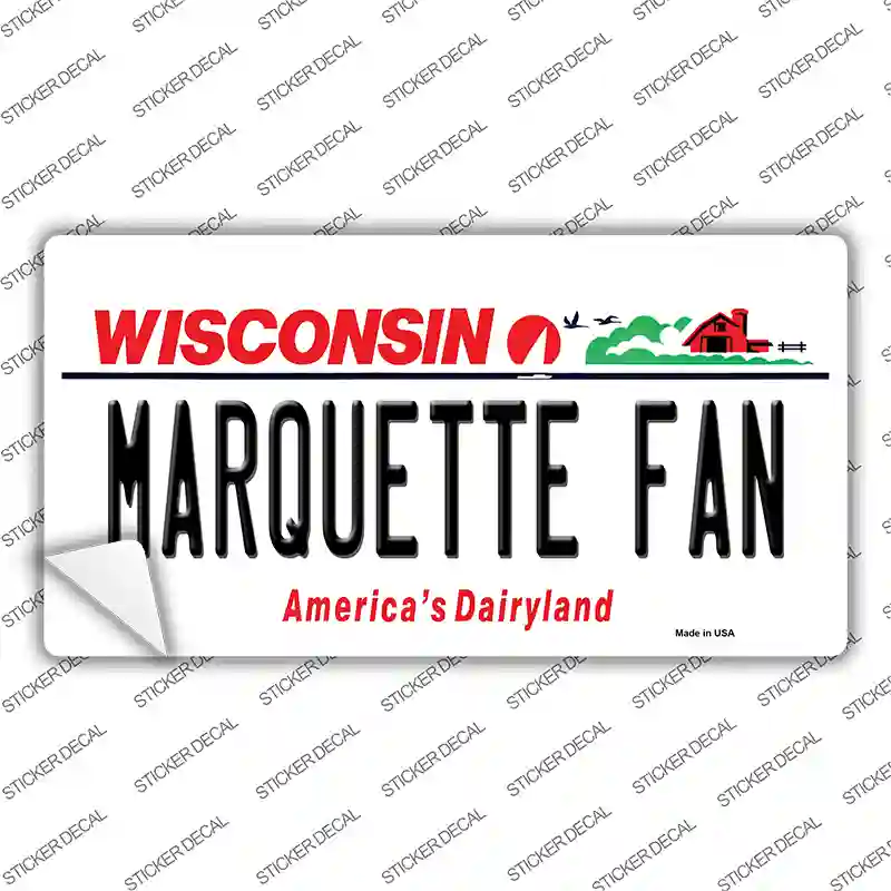 Marquette Fan Novelty Sticker Decal