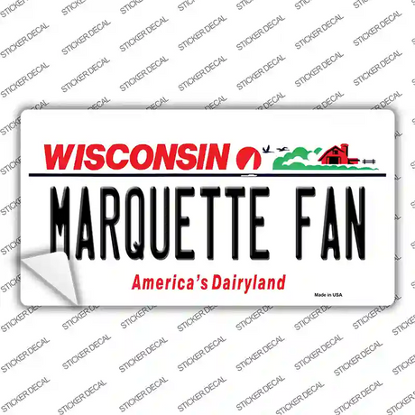 Marquette Fan Novelty Sticker Decal
