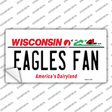 Eagles Fan Wisconsin Novelty Sticker Decal