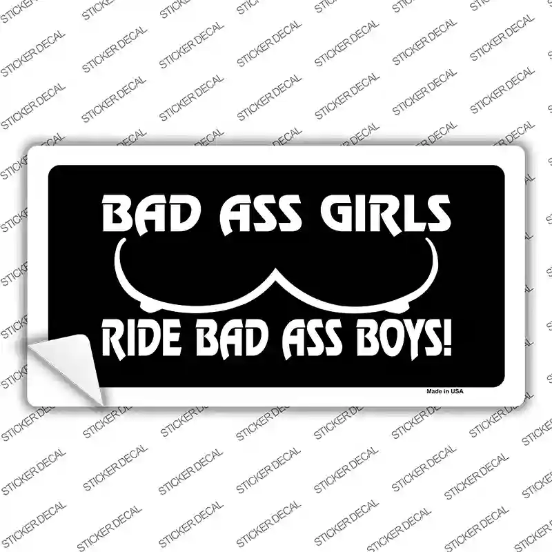 Bad Ass Girls Novelty Sticker Decal