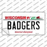 Badgers Novelty Sticker Decal