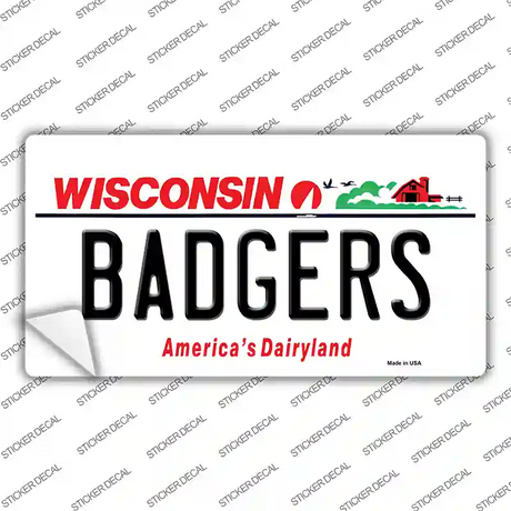 Badgers Novelty Sticker Decal