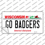 Go Badgers Novelty Sticker Decal