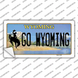 Go Wyoming Novelty Sticker Decal
