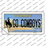 Go Cowboys Wyoming Novelty Sticker Decal
