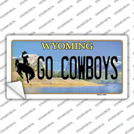 Go Cowboys Wyoming Novelty Sticker Decal