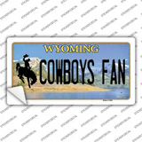 Cowboys Fan Wyoming Novelty Sticker Decal