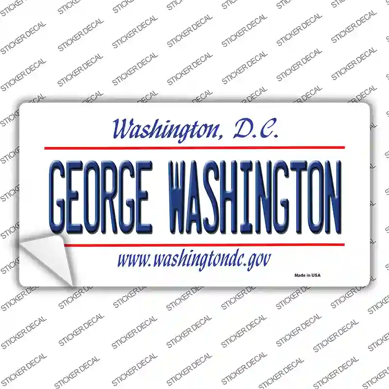 George Washington Novelty Sticker Decal