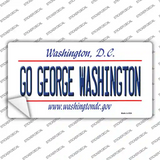 Go George Washington Novelty Sticker Decal