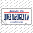 George Washington Fan Novelty Sticker Decal