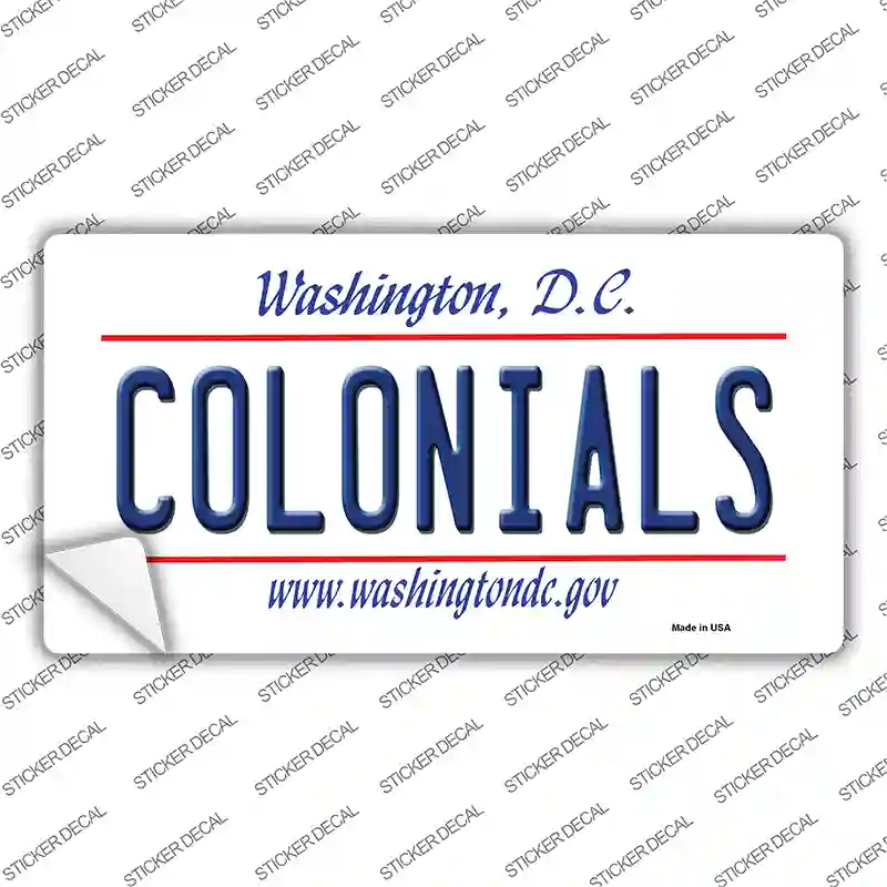 Colonials Novelty Sticker Decal