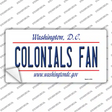 Colonials Fan Novelty Sticker Decal